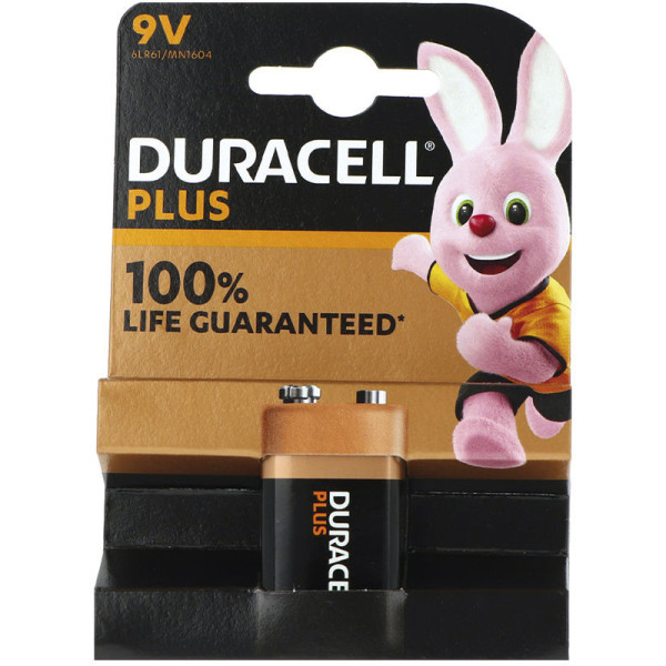 Duracell Plus Power 9V 6lr61mn1604 Batterie X 1 U