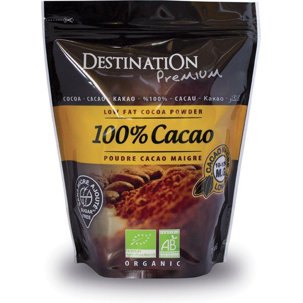 Destination Cacao 100% 10-12% Gras Bio 250 Gr
