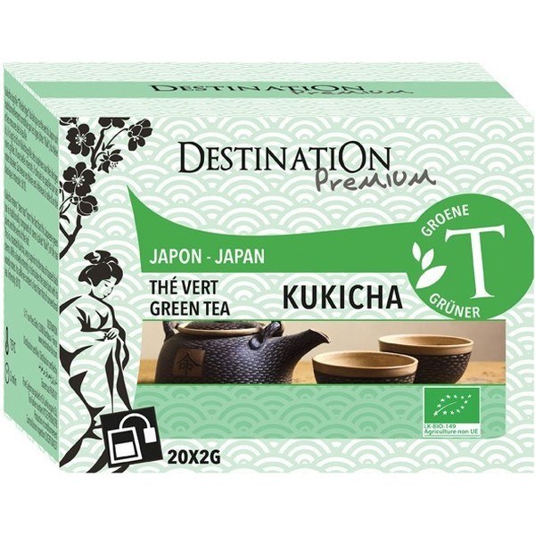 Destination Kukicha Thé Vert Enveloppes Bio 20 Filtres X 2 Gr
