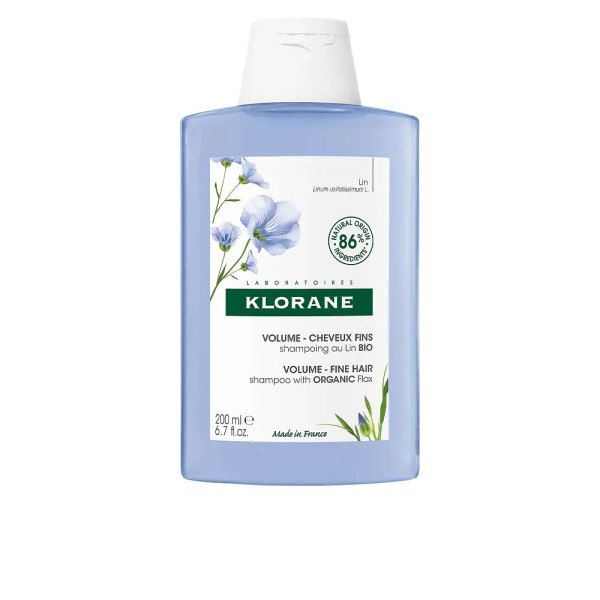 Klorane Volume Shampoo Al Lino Bio 200 Ml Unisex