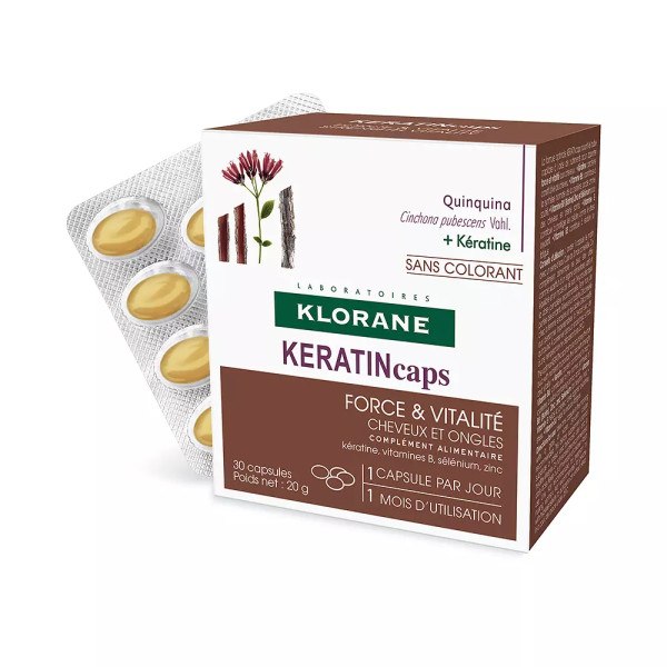 Klorane Keratincaps Kapseln mit Chinin 30 U Unisex