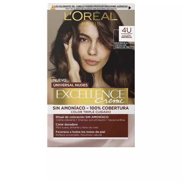 L'Oréal Excellence crème universelle nudes teinture 4u-marron