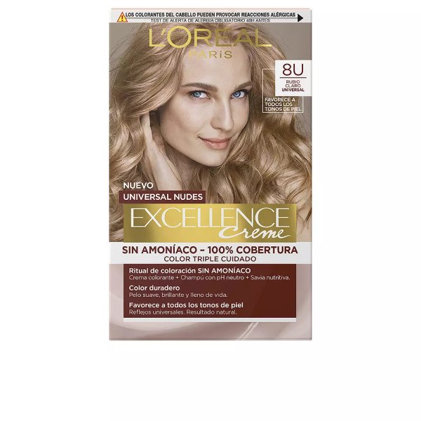 L'oreal Excellence Creme Universal Nudes Tint 8u-blonde clair