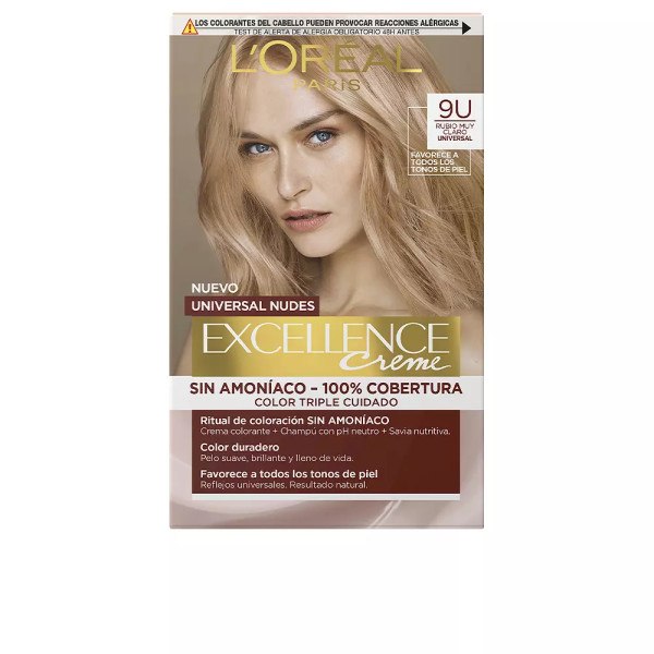 L'oreal Excellence Creme Universal Nudes Tinte 9u-very Light Blonde