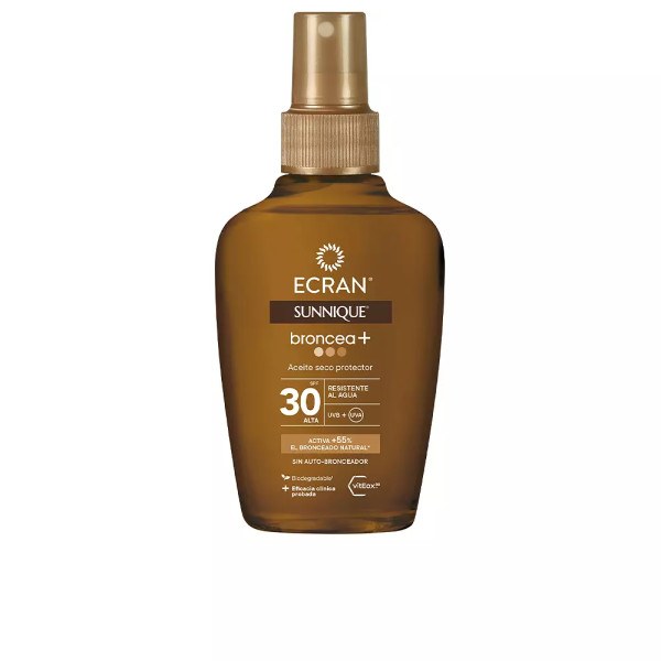 Ecran Sunnique Tan+ Vaporisateur Huile Sèche Spf30 100 Ml Unisexe