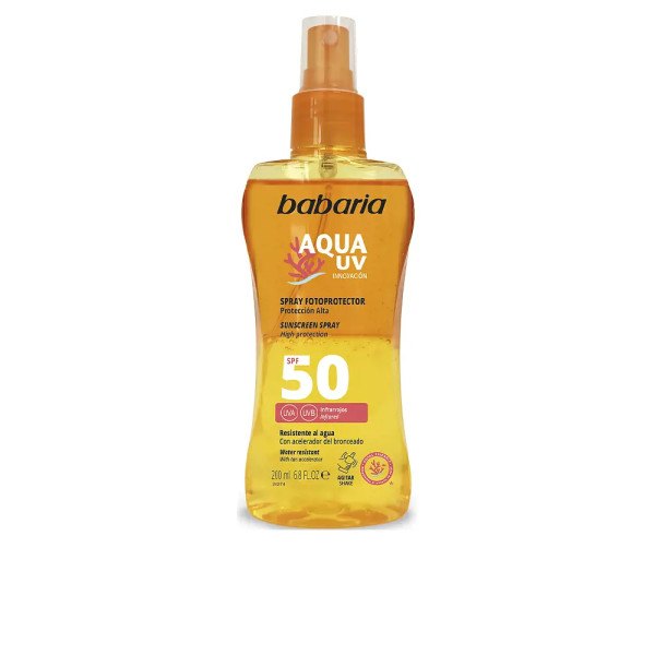 Babaria Solaire Aqua Uv Spf50 Biphasique 200 Ml Unisexe