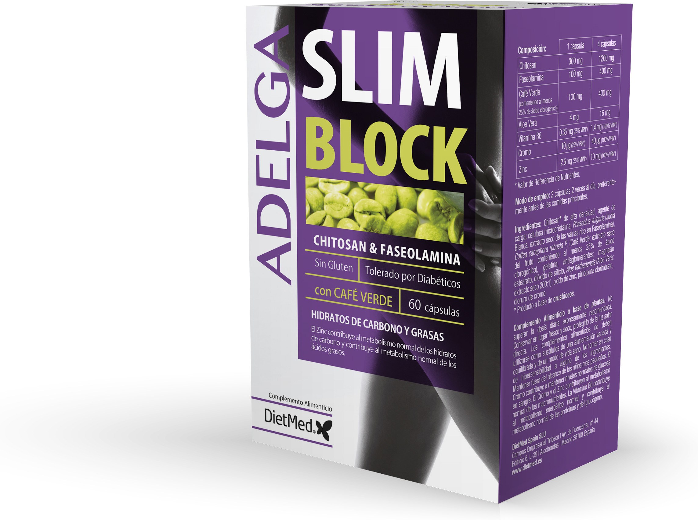 Dietmed Adelgaslim Block 60 Caps-image