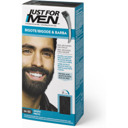 Só para homens Gel de coloração bigode barba e costeletas preto 15 ml homem
