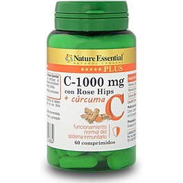 Nature Essential Vitamina C 1000 Mg Rose Hips+curcuma 60 Comp
