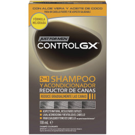 Just For Men Control Gx Shampoo Riducente Grigio Con Balsamo 118 Ml Uomo
