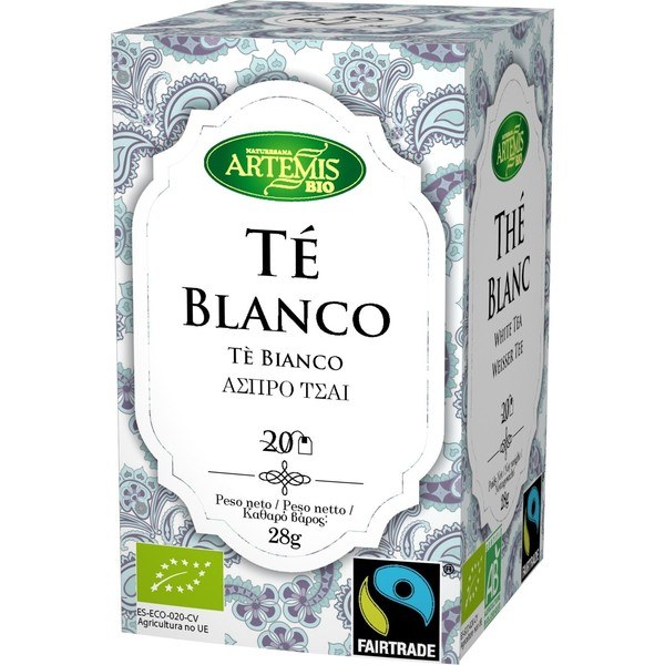 Artemis Bio Tè Bianco Fair Trade Bustine Ecologiche 20 Filtri