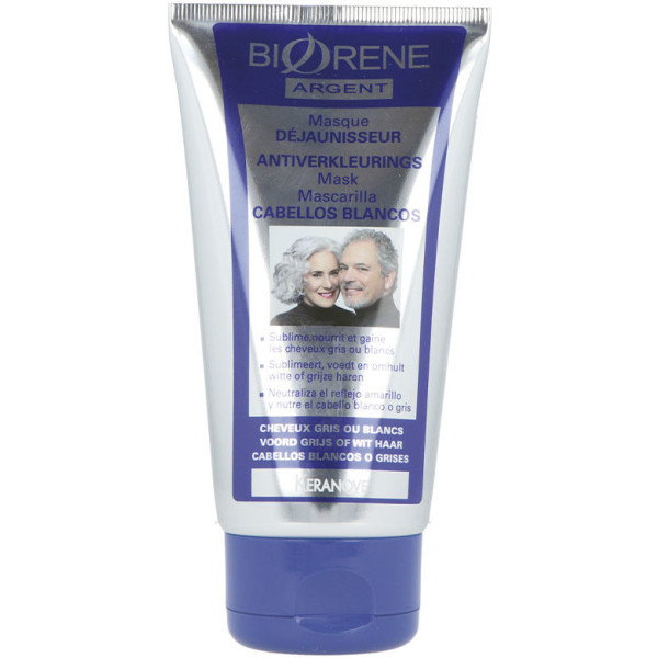 Eugene-perma Biorene Argent máscara para cabelos brancos 150 ml unissex