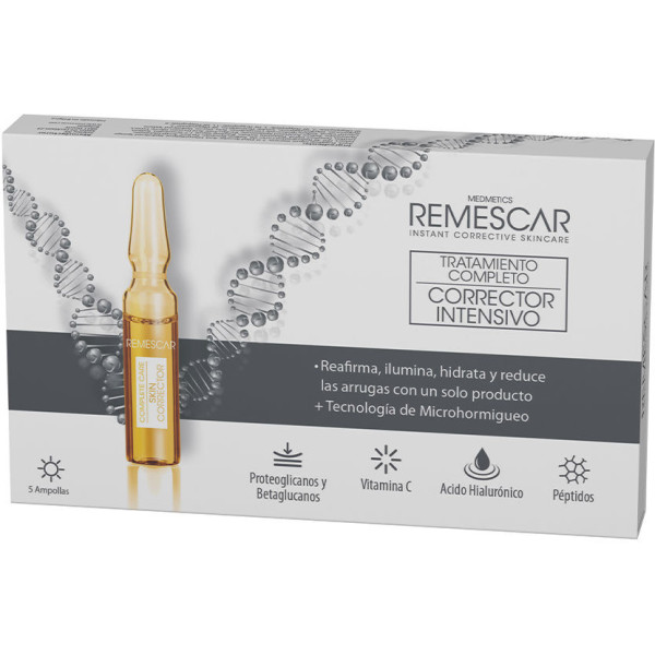 Remescar Traitement Complet Correcteur Intensif 5 Ampoules De 2 Ml Femme