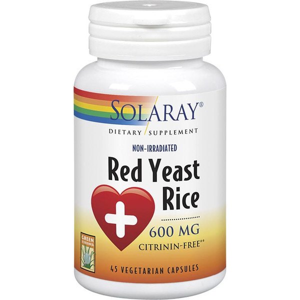 Solaray Red Yeast Rice 600mg 45 Vcaps