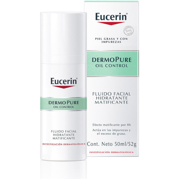 Eucerin Dermopure Oil Control Feuchtigkeitsspendendes mattierendes Gesichtsfluid 50 ml Unisex
