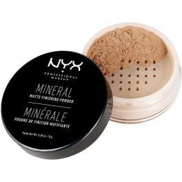 Nyx Mineral Matte Finishing Powder Mediumdark 8 Gr Unisex