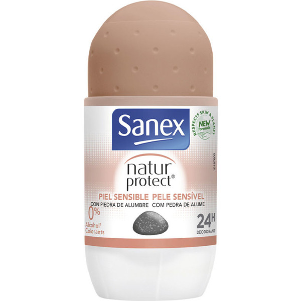 Sanex Natur Déodorant Roll-on Peaux Sensibles 50 ml Mixte