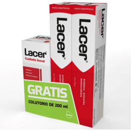 Lacer Dentifrice Lot 3 Pièces Unisexe