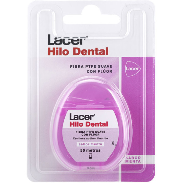 Lacer Mint Flavored Dental Floss 50 M Unisex