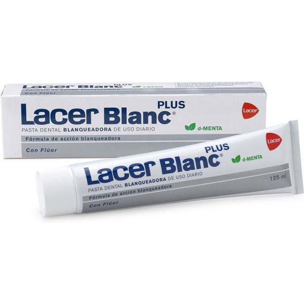 Lacer Blanc Plus Dentifrice Blanchissant Saveur Menthe 125 Ml Unisexe