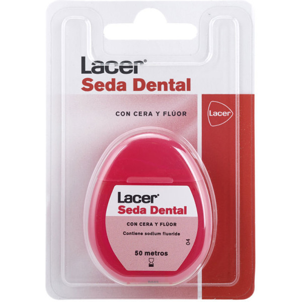 Lacer Dental Floss Met Fluoride Wax En Triclosan 50 M Unisex