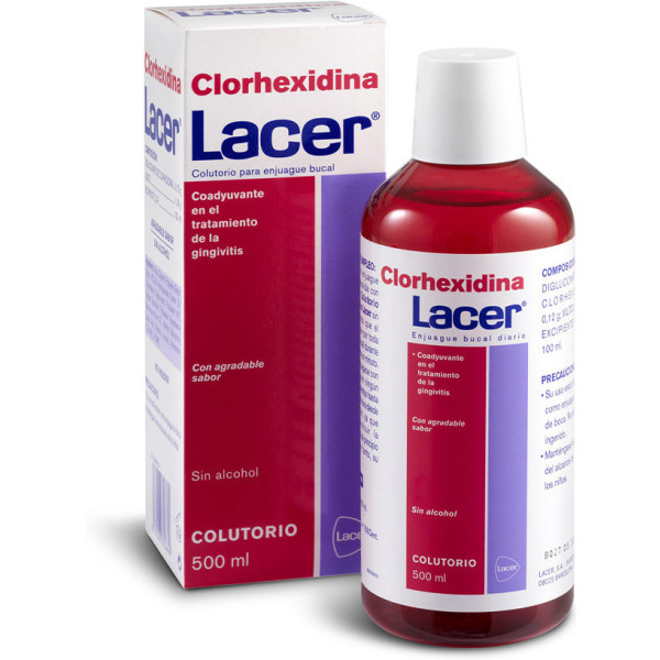 Lacer Chlorhexidin Mundwasser 500 ml Unisex