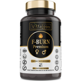 Vittalogy F-burn Premium. Quemagrasas Potente Con Garcinia Cambogia. Té Verde Y Guaraná. Fat Burner Rápido Y Efectivo Para Ad