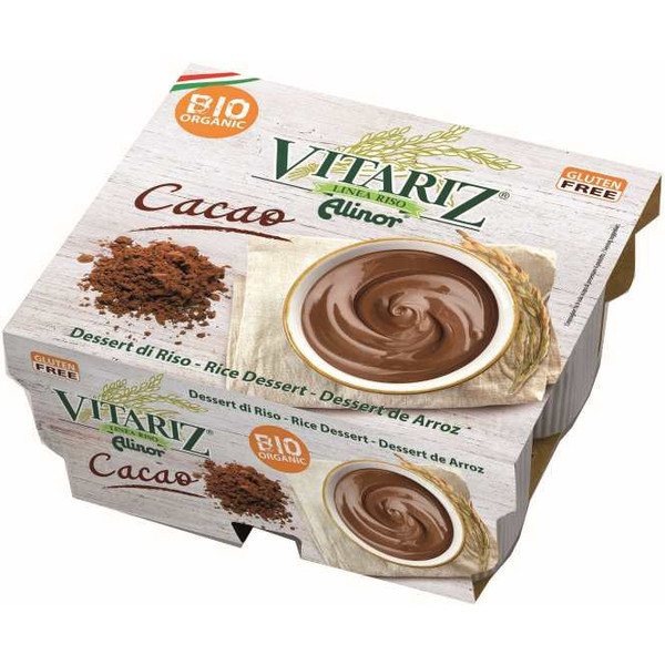 Vitariz Sobremesa Arroz Chocolate Bio Vitariz - Sem Glúten - 4 X 100 G