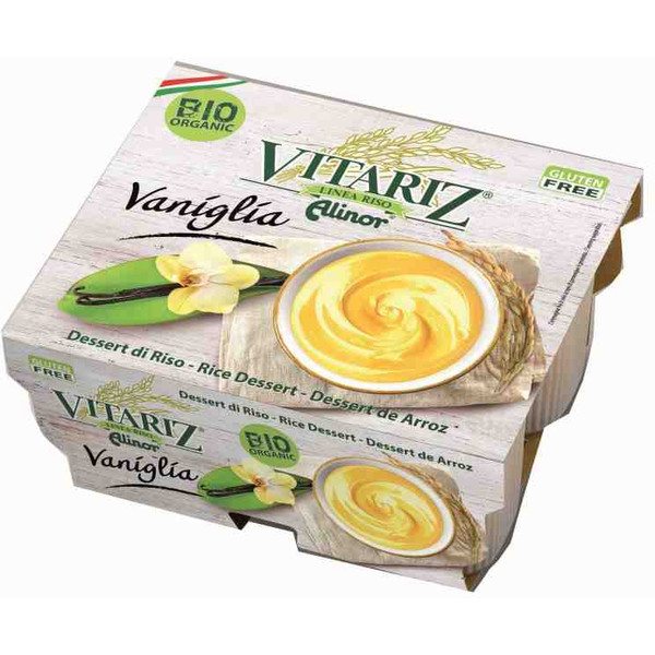 Vitariz Dessert Riz Vanille Bio Vitariz - Sans Gluten - 4 X 100 G