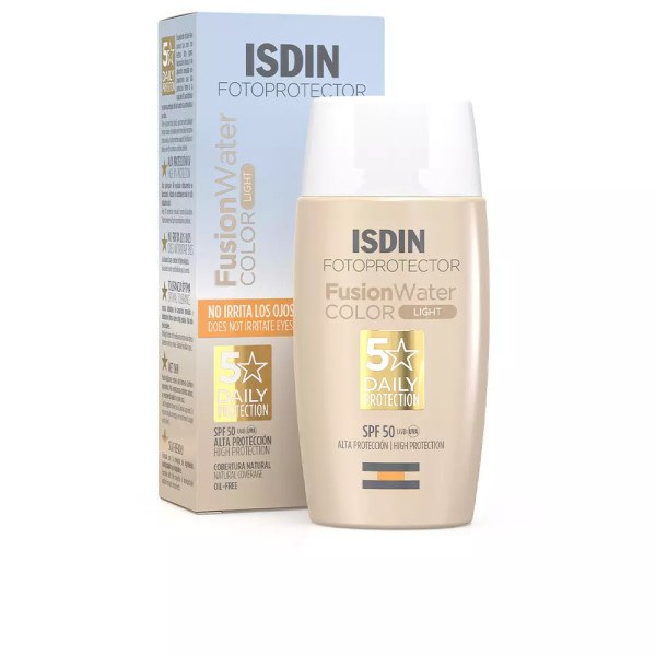 Isdin Fusion Water Color Fotoprotettore SPF50 Light 50 ml Unisex