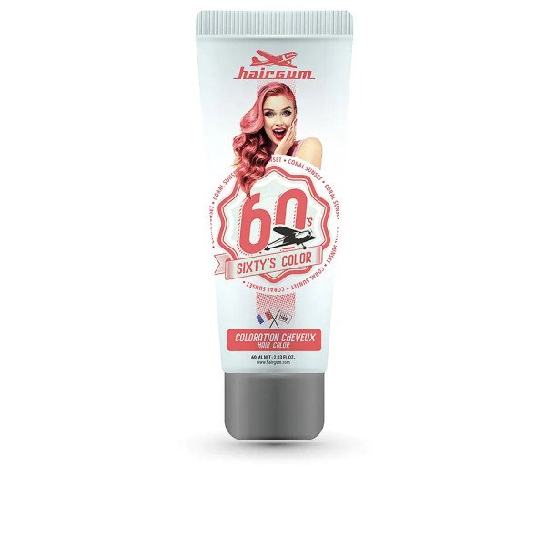 Hairgum Sixty Color Color Corail Sunset Unisexe