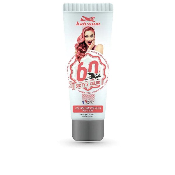 Hairgum Sixty Color Farbe Coral Sunset Unisex
