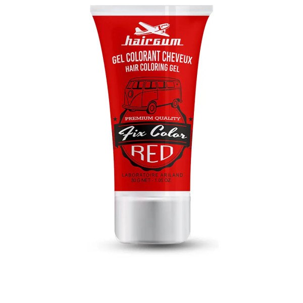 Cabelo cor correta gel corante vermelho