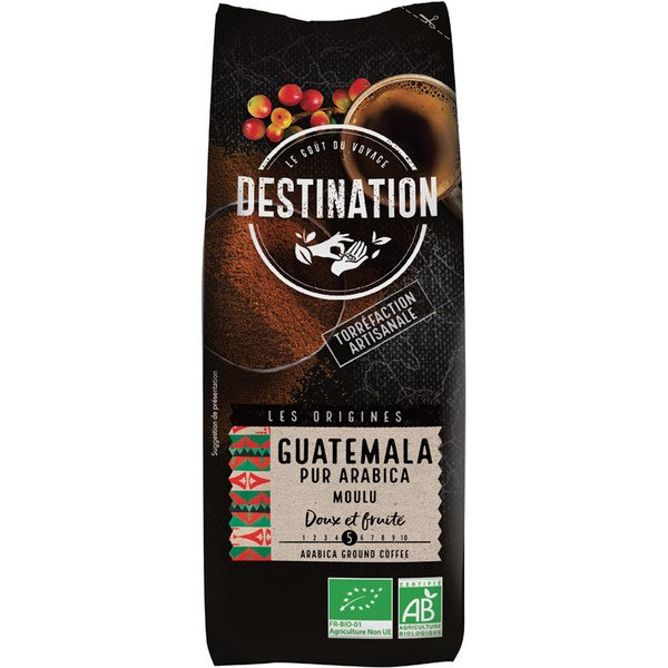Destination Cafe Molido Guatemala 100% Arabica Bio 250 Gr