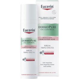 Eucerin Dermopure Oil Control Sérum Triple Effet Réduction Post-acné Marques 40 Ml Unisexe