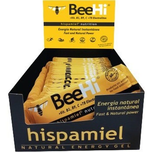 Hispamiel Beehi - Gel énergétique naturel / Natural Energy 24 gels x 40 Gr