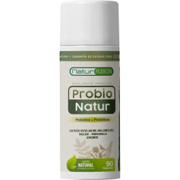 Naturfusion 20 Cepas Probióticas únicas Con 60 Mil Millones Ufc + Inulina + Manzanilla + Jengibre.  Protege Y Mejora La Flora