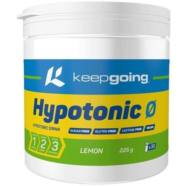 Keepgoing Hypotonic 0 225 gr / Sugar free, Vegan, Gluten Free and Lactose Free