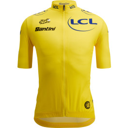 Santini Maillot M/c Tour De France Fan Line Amarillo T.l