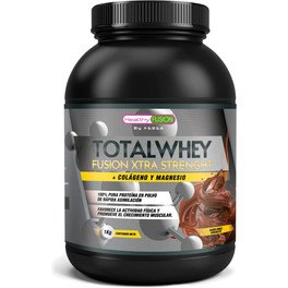 Healthy Fusion Whey Protein Proteína De Chocolate Aumenta La Masa Muscular 1000gr