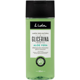 Sabonete Lida 100% Natural Glicerina e Aloe Vera 600 ml Unissex