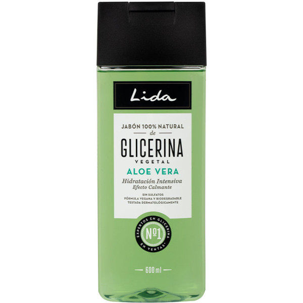Lida Seife 100 % natürliches Glycerin und Aloe Vera 600 ml Unisex
