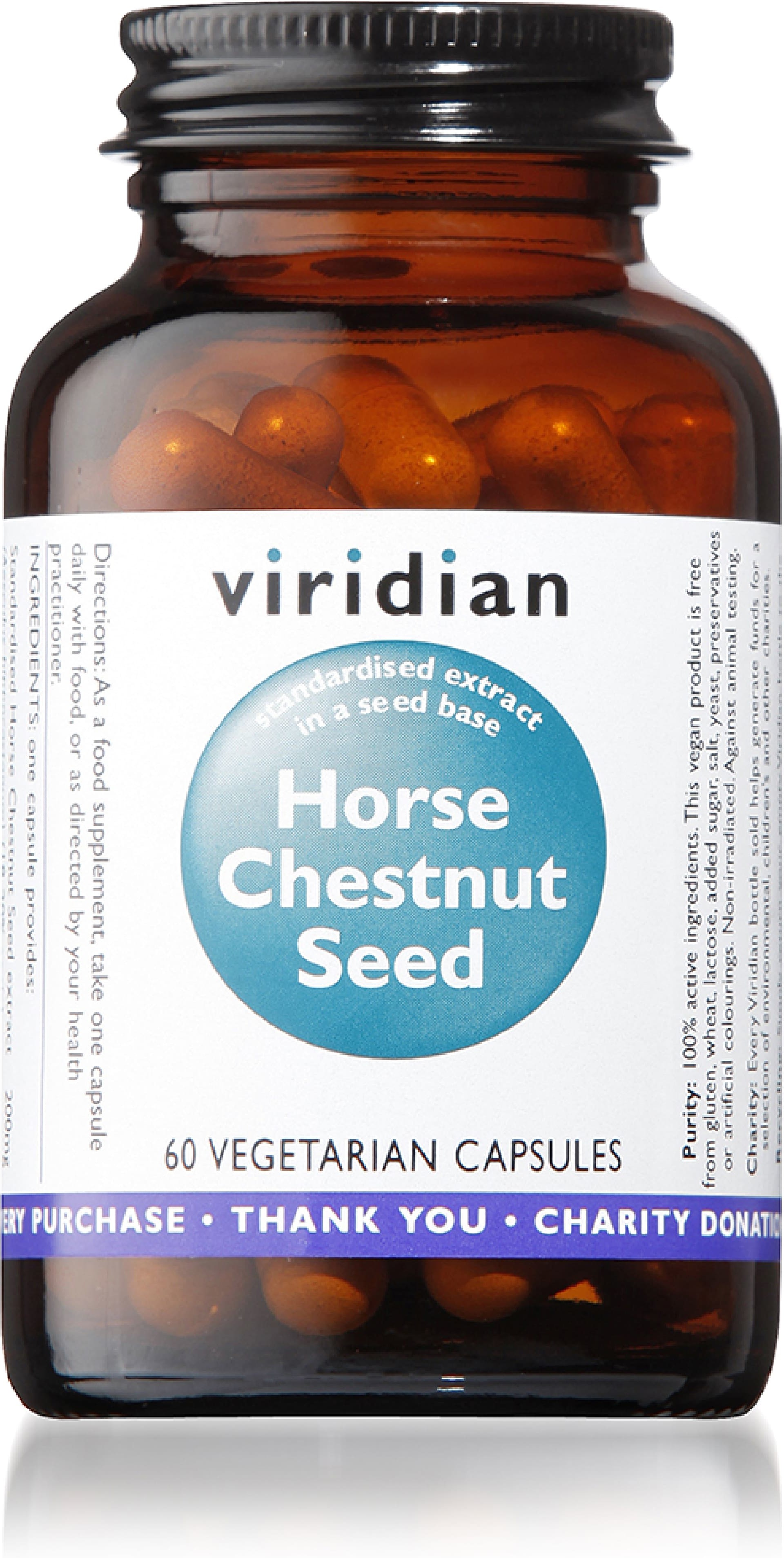 Viridian CastaÃ±O De Indias Extracto Estandarizado (60) Veg. Caps. Formaat (Ch) 60-image