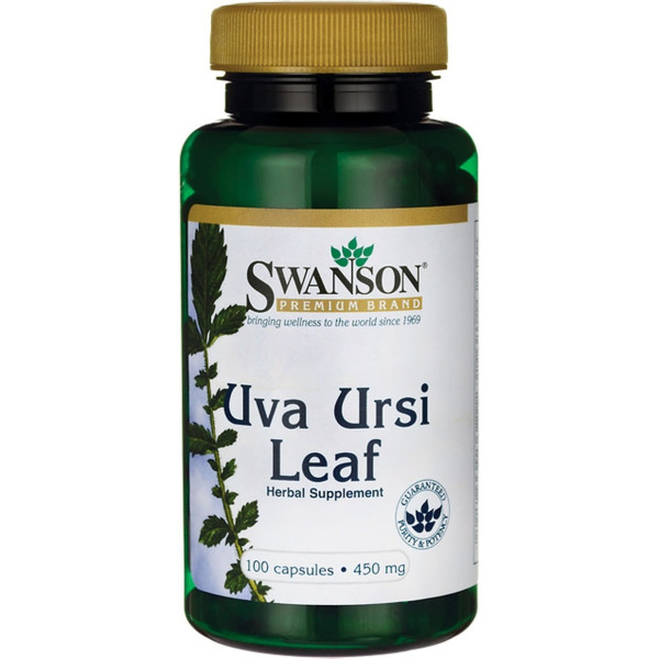 Swanson Hoja De Uva Ursi 100 Cápsulas De 450mg
