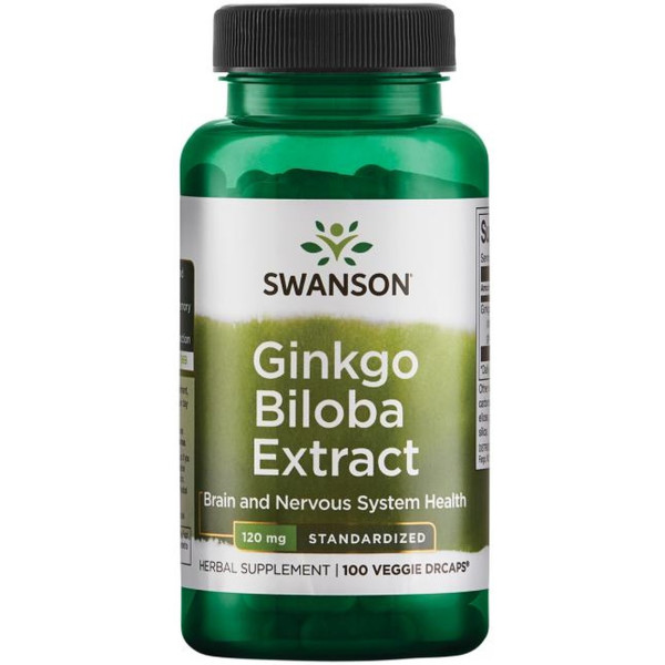 Swanson Extracto De Ultra Ginkgo Biloba 100 Cápsulas Vegetales De 120mg