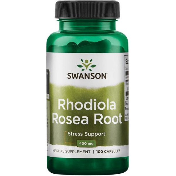 Swanson Raíz De Rhodiola Rosea 400 Mg 100 Cápsulas