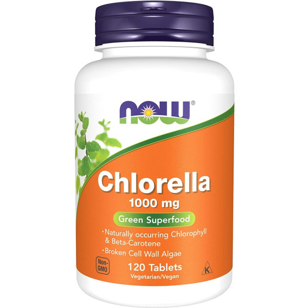 Now Chlorella 1000 Mg 120 Tablets