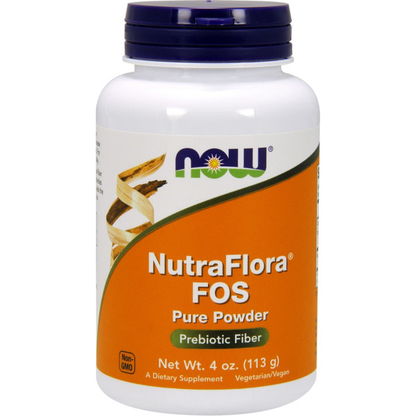 Now Nutra Flora Fos (fibra Prebiótica) 113 G De Polvo
