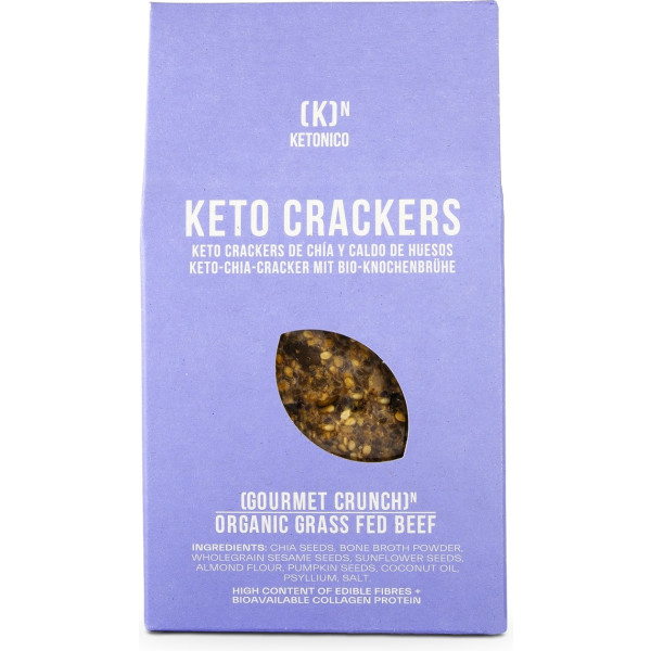 Ketonico Keto Crackers - Galletas De Chía Y Caldo 60 G