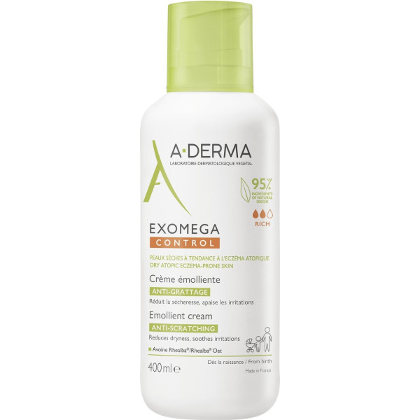 A-derma Exomega Control Emollient Cream Anti-Irritation 400 ml Creme